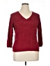 Evie Burgundy Pullover Sweater Size XL - photo 1
