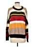 Kerisma Color Block Brown Pullover Sweater Size S - photo 1