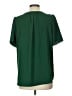 Monday Fun 100% Polyester Green Short Sleeve Blouse Size L - photo 2