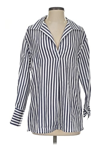 Vince. 3/4 Sleeve Button-Down Shirt (view 1)