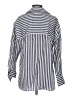 Vince. Stripes Blue 3/4 Sleeve Button-Down Shirt Size S - photo 2