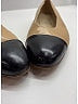 Chanel Color Block Tan Vintage Leather Cap Toe Flats Size 8 - photo 3