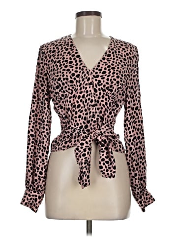 Topshop Long Sleeve Blouse (view 1)