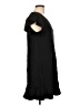 August Silk 100% Modal Solid Black Casual Dress Size L - photo 4