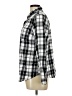 Old Navy 100% Cotton Checkered-gingham Silver Long Sleeve Button-Down Shirt Size L - photo 5