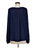 Jennifer Lopez 100% Polyester Blue Long Sleeve Henley Size M - photo 2