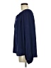 Jennifer Lopez 100% Polyester Blue Long Sleeve Henley Size M - photo 5