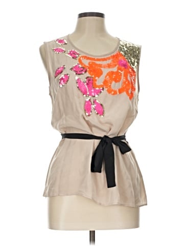 Trina Turk Sleeveless Silk Top (view 1)