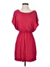 Lush Solid Red Casual Dress Size S - photo 1