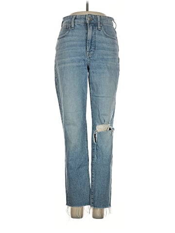 Madewell The Curvy Perfect Vintage Jean in Coney Wash: Destroyed Edition (view 1)
