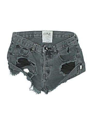 One by One Teaspoon Denim Shorts (view 1)