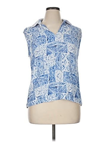 Unbranded Sleeveless Button-Down Shirt (view 1)