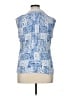 Unbranded Blue Sleeveless Button-Down Shirt Size XL (estimated) - photo 2