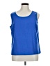 Draper's & Damon's Blue Sleeveless Top Size XL - photo 1