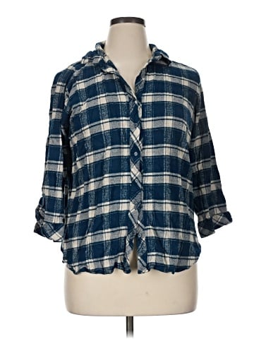 Hester & Orchard 3/4 Sleeve Button-Down Shirt (view 1)