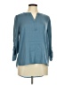 Daniel Rainn 100% Polyester Blue 3/4 Sleeve Blouse Size M - photo 1