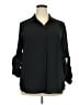 Mossimo 100% Polyester Black Long Sleeve Blouse Size XXL - photo 1