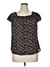 No Boundaries 100% Polyester Black Short Sleeve Blouse Size XL - photo 1