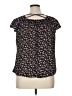 No Boundaries 100% Polyester Black Short Sleeve Blouse Size XL - photo 2