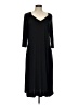 csc studio Solid Black Casual Dress Size L - photo 1