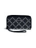 MICHAEL Michael Kors 100% Leather Silver Black Leather Wristlet One size - photo 1