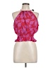 Paper Crane 100% Polyester Pink Sleeveless Blouse Size L - photo 1