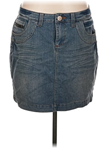 Blue Epic Denim Skirt (view 1)