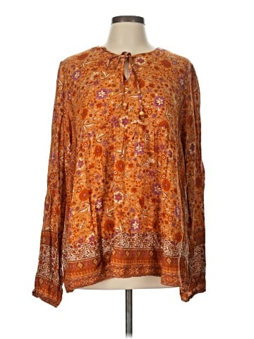 Easel Long Sleeve Blouse (view 1)