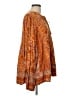 Easel 100% Rayon Orange Long Sleeve Blouse Size L - photo 4