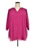 Worthington 100% Polyester Pink 3/4 Sleeve Blouse Size 2X - photo 1