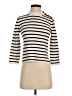 Theory Stripes Ivory Turtleneck Sweater Size S (estimated) - photo 1