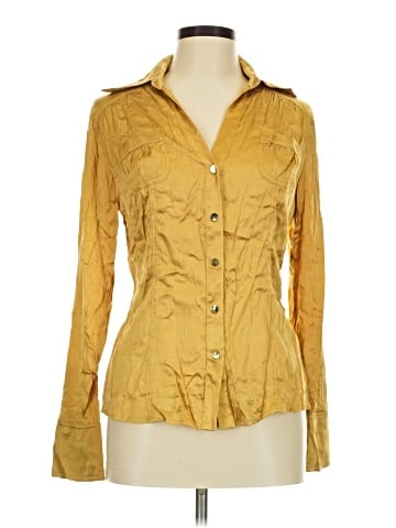 Cache Long Sleeve Silk Top (view 1)