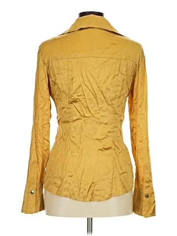 Cache Long Sleeve Silk Top (view 2)