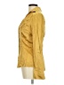 Cache Gold Long Sleeve Silk Top Size M - photo 5
