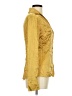 Cache Gold Long Sleeve Silk Top Size M - photo 4