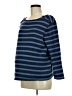 The Nines by Hatch 100% Cotton Stripes Blue Pullover Sweater Size Med Maternity - photo 1