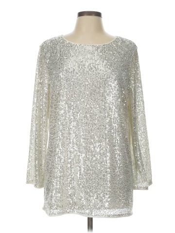 JM Collection Long Sleeve Blouse (view 1)