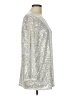 JM Collection Silver Long Sleeve Blouse Size L - photo 4