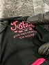 Justice Black Zip Up Hoodie Size 6 - photo 3