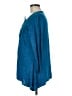 Reba 100% Cotton Blue 3/4 Sleeve Blouse Size M - photo 5