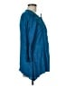 Reba 100% Cotton Blue 3/4 Sleeve Blouse Size M - photo 4