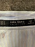 Zara Basic Print Blue Long Sleeve Button-Down Shirt Size M - photo 7