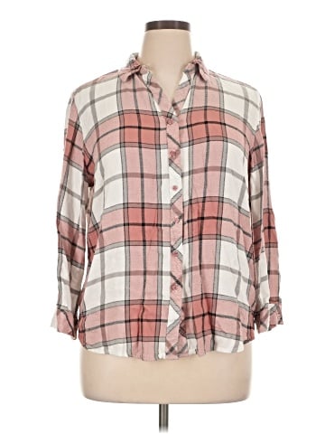 Hester & Orchard 3/4 Sleeve Button-Down Shirt (view 1)