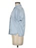 Next 100% Cotton Blue Short Sleeve Blouse Size 8 - photo 5