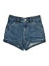 Express Blue Denim Shorts Size 2 - photo 1