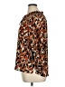 Veronica M. 100% Polyester Animal Print Brown 3/4 Sleeve Blouse Size XL - photo 5