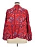 Cato 100% Rayon Red Kimono Size 28w - photo 2
