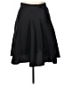 JS Collections 100% Polyester Solid Black Formal Skirt Size 14 - photo 1