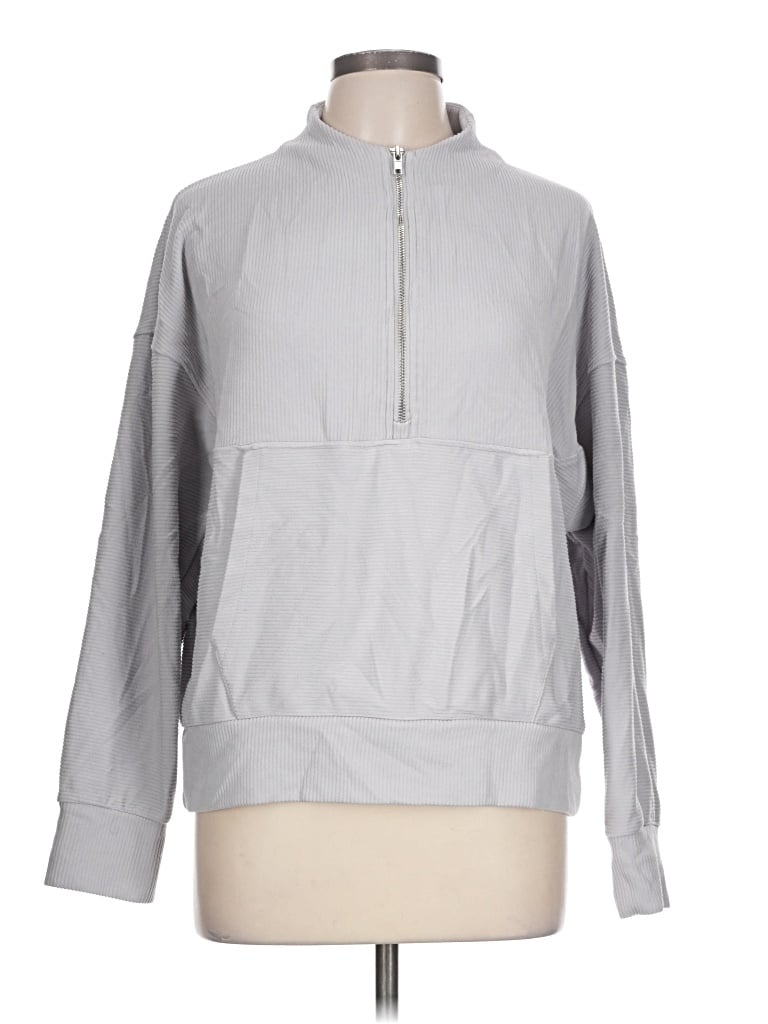 Pre-owned 90 Degree By Reflex Sweatshirt In Gray
