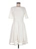 Calvin Klein Solid Ivory Casual Dress Size 8 - photo 1